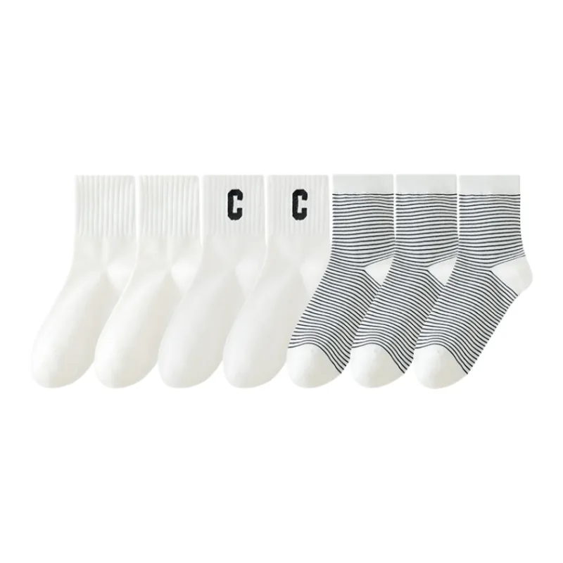 Lan Miao Mid Calf Socks Women's 7 Pack-2