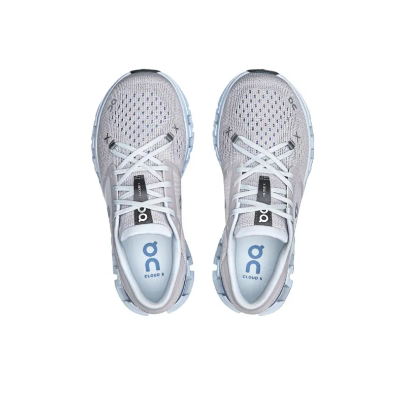 On Running Cloud X 4 Silver Chambray Women's-3