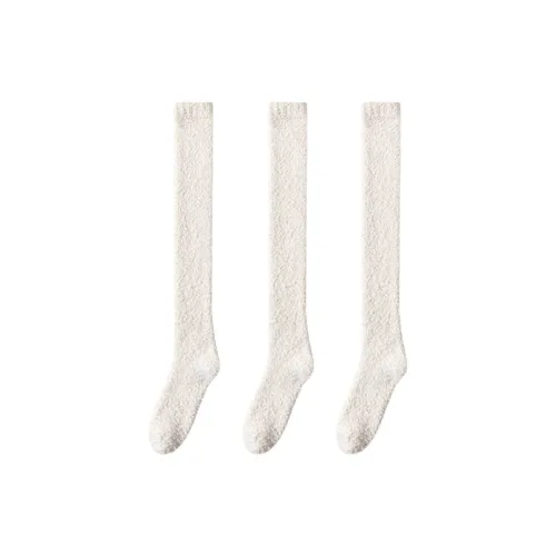 Cheemy Free Thigh high Socks Women's 3 Pack Beige