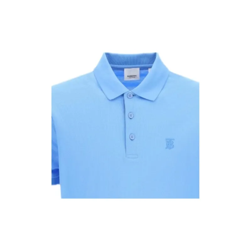 Burberry SS21 Polo Shirt Men's Sky Blue-3