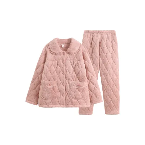 FENTENG Pajama Set Women's Lotus Pink