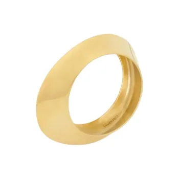 SAINT LAURENT Metal Bangles Unisex Gold