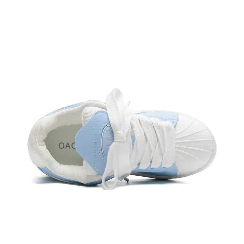 OAOQ Wear resistant And Lightweight Low Top Skateboard Shoes Women's-24