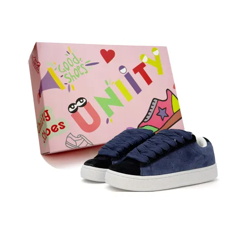 UNIITY Skateboard Shoes Women's Low Top Navy Blue/Dusty Pink
