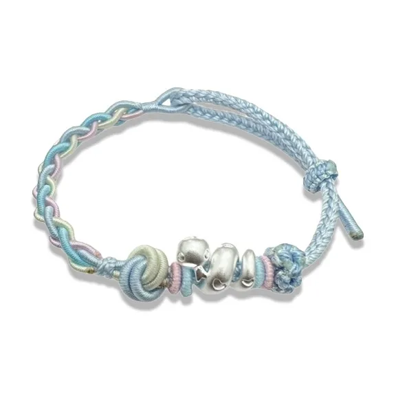 GIRATI S 999 Fine Silver Rope Bracelets Women's-2