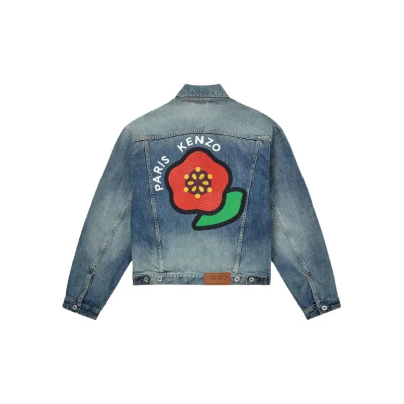 KENZO Pop Embroidered Trucker Jacket-1