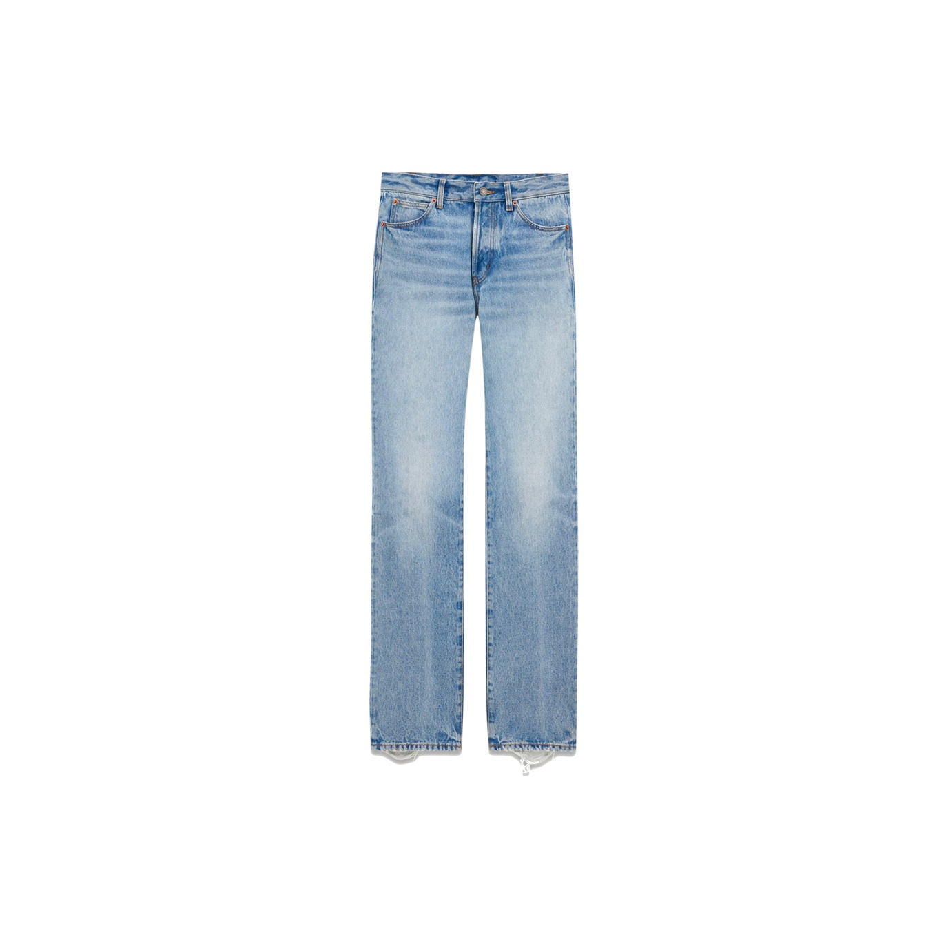SAINT LAURENT Relaxed-Fit Straight Leg Jeans - POIZON