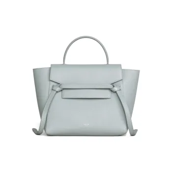 CELINE Belt Grained Calfskin Catfish Bag Handbag Crossbody Bag Shoulder Bag Women's Mineral Blue