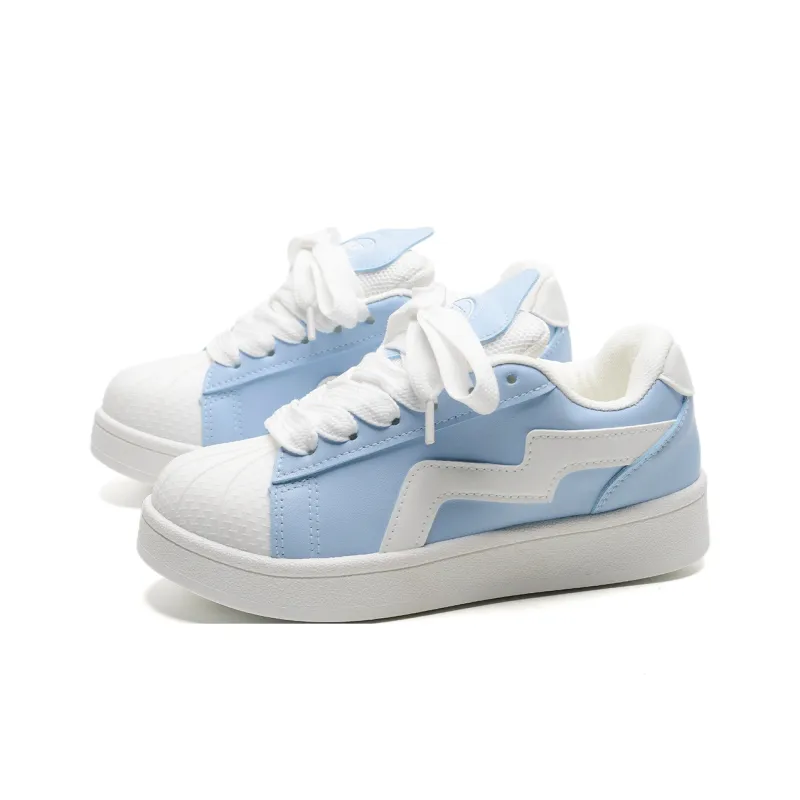 OAOQ Wear resistant And Lightweight Low Top Skateboard Shoes Women's-21