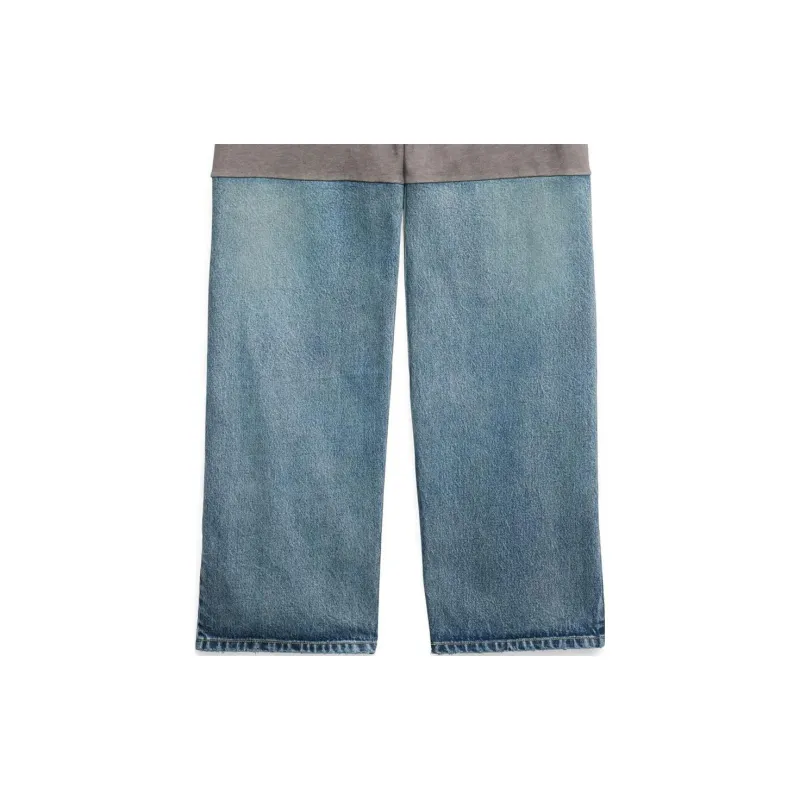 Balenciaga SS23 Knitted Sports Pants Loose Fit Style Men's Blue-4