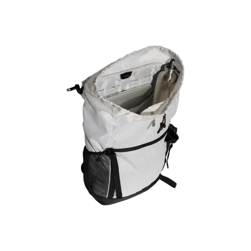Adidas Polyester Backpack Regular Unisex Light Gray & Black-2