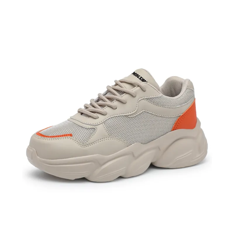 Singing Abrasion Resistant Lightweight Height Increasing Low Top Chunky Sneakers Unisex-2