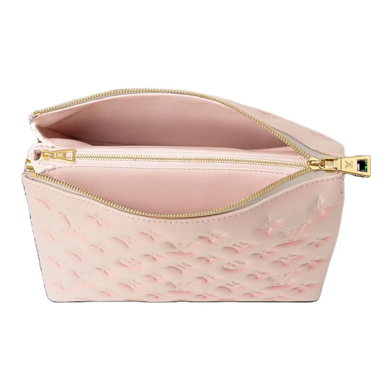 LOUIS VUITTON Coussin Leather Handbag, Shoulder Bag, Crossbody Bag Trumpets Women's Rose Pink-3