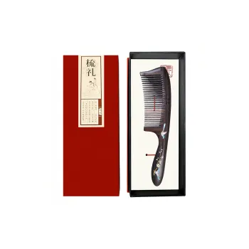Cow Daddy Sublime Treasure Painted Massage Comb Hairdressing Tools Sandalwood Lacquer Art Texture
