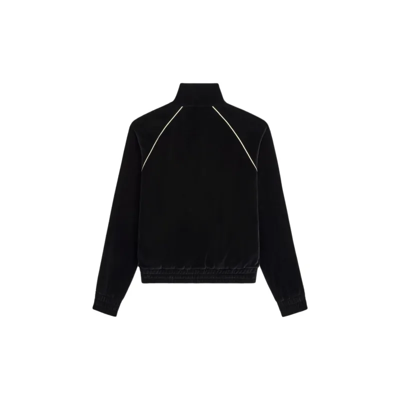 CELINE Triomphe Tracksuit Jacket In Velvet Jersey-1
