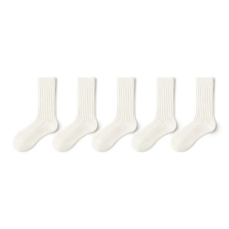 YINSHILIANGPIN Mid Calf Socks Men's 5 Pack-0