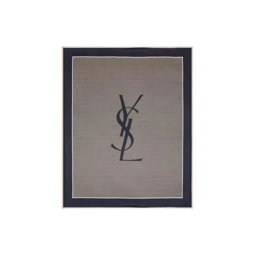 SAINT LAURENT Cassandre Striped Shawl