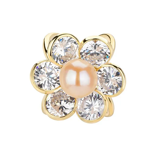 Mofei Freshwater Pearl Brooches Women's-0