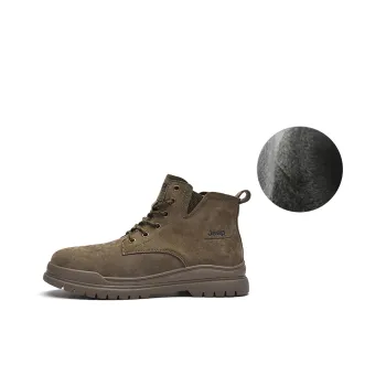 Jeep Ankle Length Martin Boot Men's Khaki