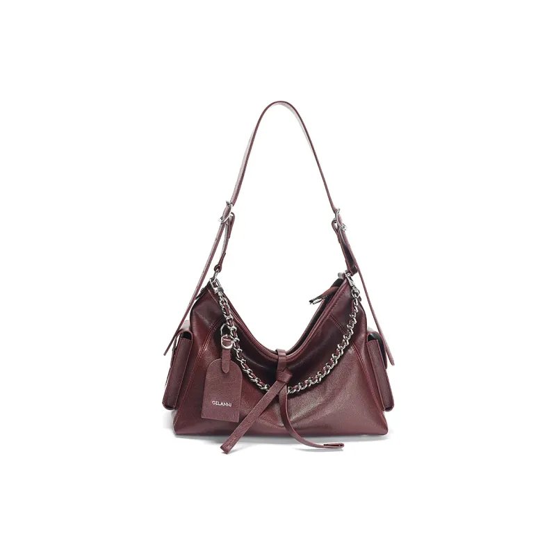 GELANNI PU Tote Bag Shoulder Bag Women's Black-0