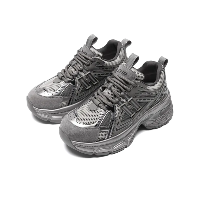 ZHR Height Increasing Shoes Wear-resistant And Lightweight Low-Top Chunky Sneakers Women's-2