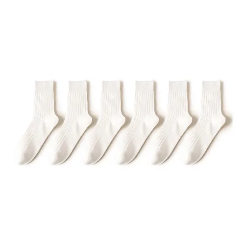 YINSHILIANGPIN Mid Calf Socks Men's 6 Pack