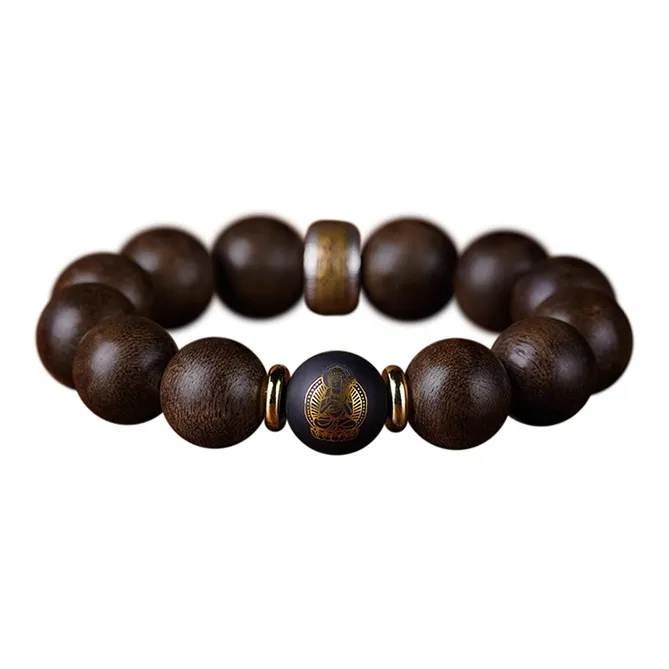DALONG Fragrance Enhancer, Agarwood, Obsidian Bracelets Unisex-8