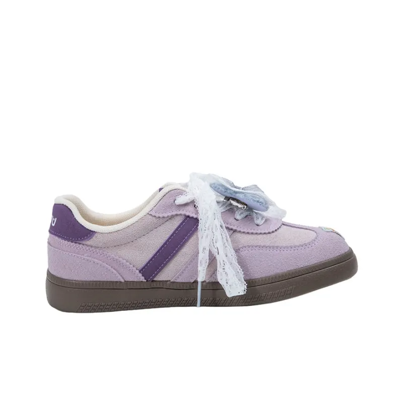 OYNN Young Baby Series Skateboard Shoes Women's Low Top Purple-1