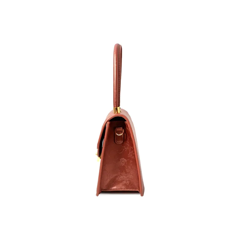 Vigno Synthetic Leather Handbag One Shoulder Crossbody Regular Women's Red-15