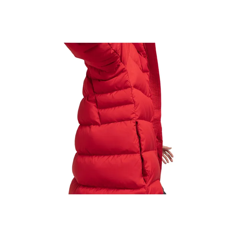 Lululemon Wunder Puff Series Down Jacket Men's Dark Red/Outer Drifting Red Mixed Color-5
