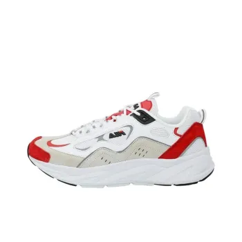 FILA Trigate Anti-Slip Wear-Resistant Low-Top Casual Running Shoes Men's White Red