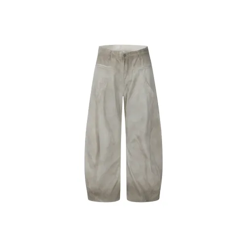 PAINT STAIN Loose Fit Wide Leg Jeans Unisex