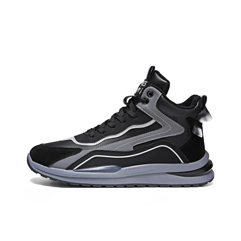 Bull Charm Abrasion Resistant High Top Casual Shoes Men's-6