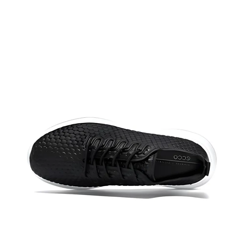 Ecco Yue Dong Cushioning Anti Slip And Wear Resistant Coverage Low Top Casual Shoes Women's Black-2