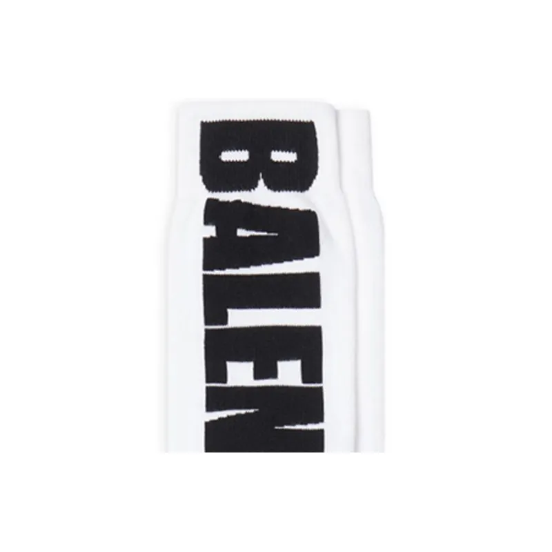 Balenciaga FW23 Mid-Calf Socks Regular Fit Unisex 1 Pack White-4