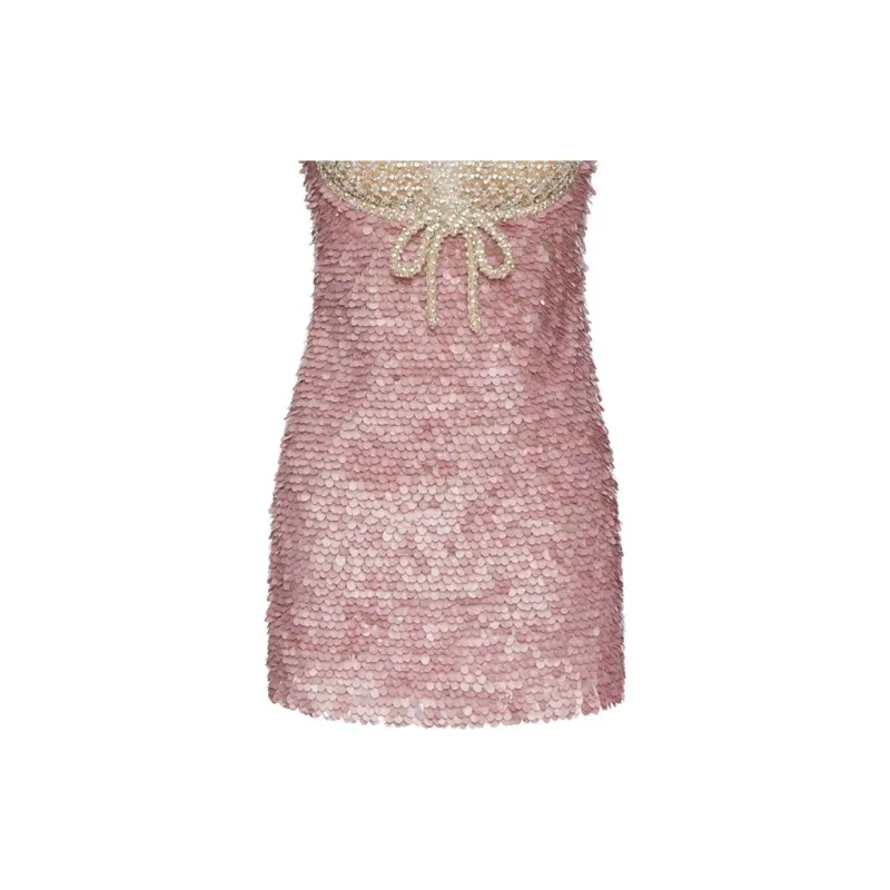 Valentino Slip Dress Women's Pink-5