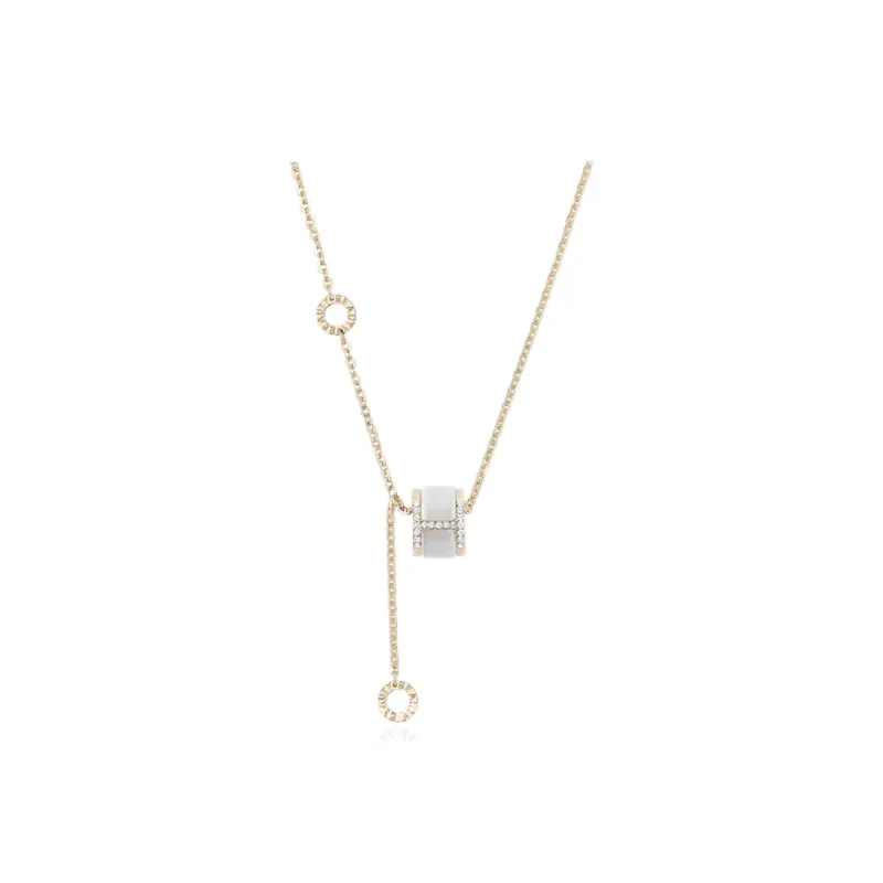 JIACUIYUN Cat's Eye Stone Necklaces Women's-0