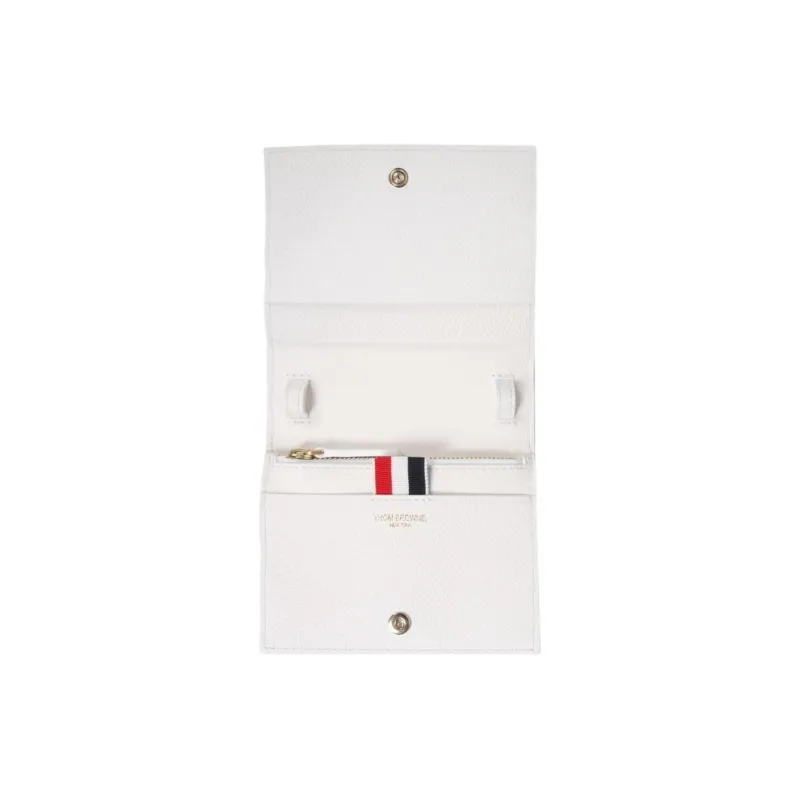 THOM BROWNE Diagonal Stripe Strapped Card Holder-2