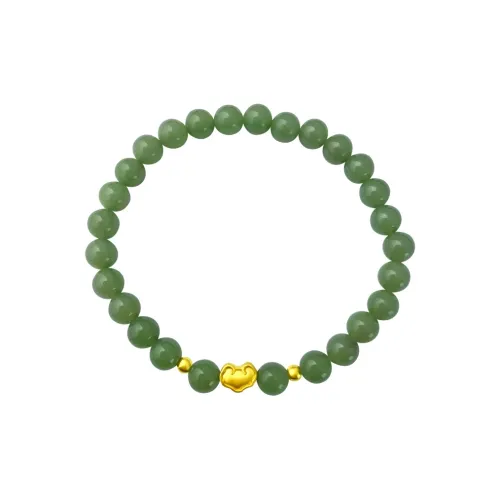 Love Hetian Jade Bracelets Green Jade Women's