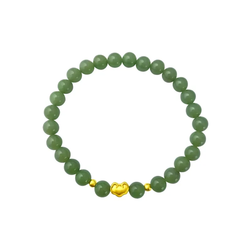 Love Hetian Jade Bracelets Green Jade Women's-0