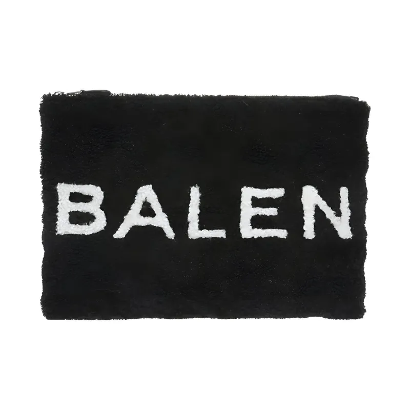 Balenciaga Wool Handbag Clutches Women's Black-0