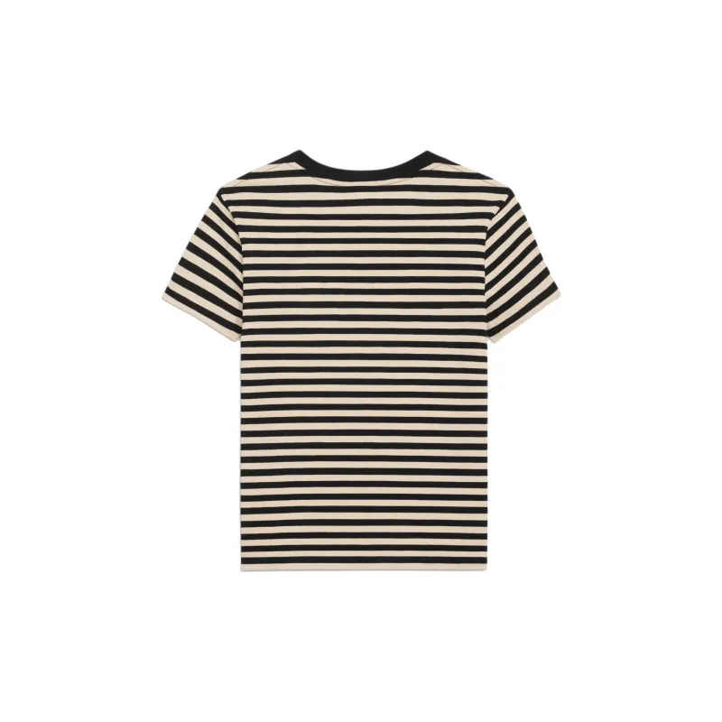 CELINE Triomphe Regular T shirt In Striped Jersey-1