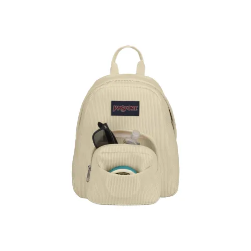 JanSport Polyester Backpack Mini Unisex Corduroy Coconut Color