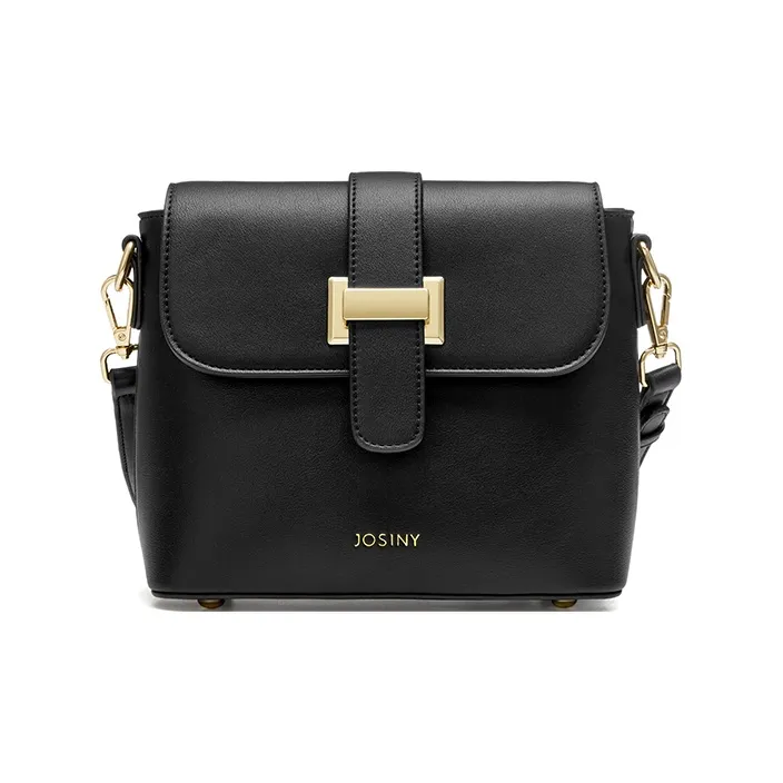 JOSINY PU Shoulder Bag Regular Women's Black/Ecru/Coffee-0