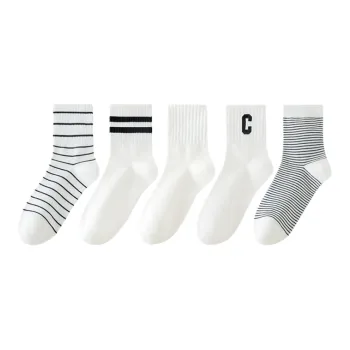 Lan Miao Mid Calf Socks Women's 5 Pack
