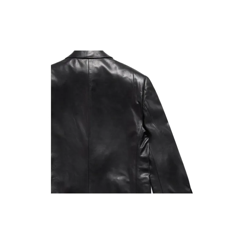 Balenciaga Single Breasted Logo Patch Jacket-4