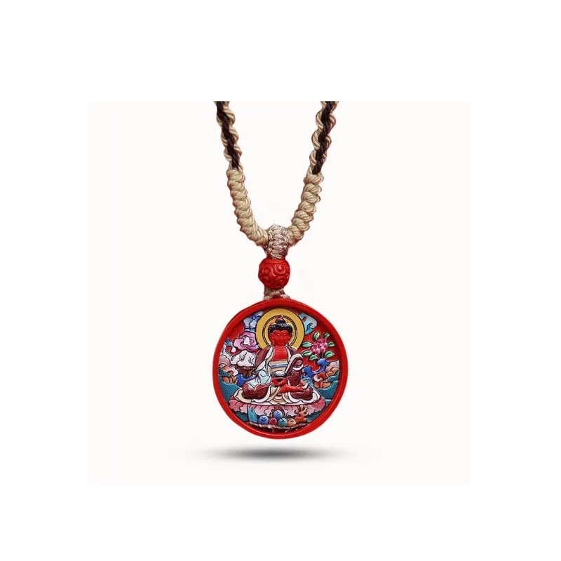 Sima Is Ethereal Reconstructed Cinnabar Pendants Unisex-34