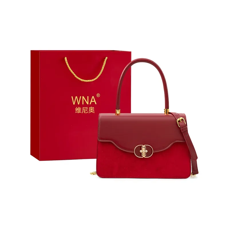 Vigno Synthetic Leather One Shoulder Handbags Regular Women's Red-11