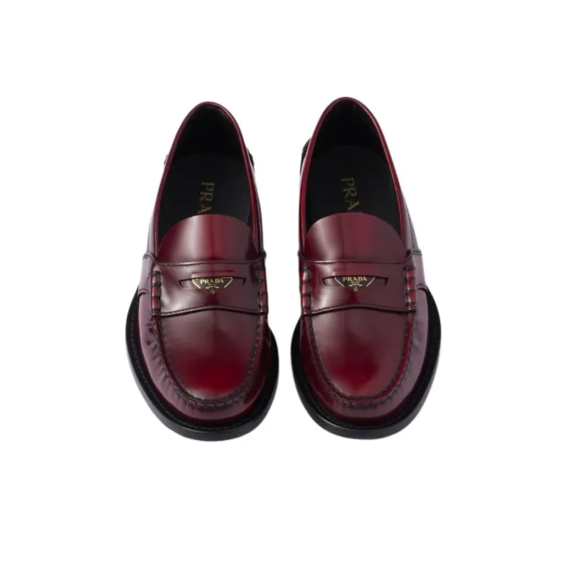 PRADA Loafers Women's Red-4