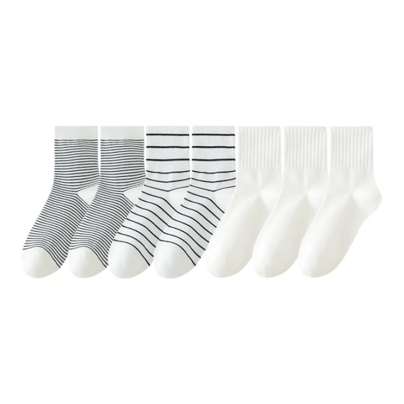 Lan Miao Mid Calf Socks Women's 7 Pack-4